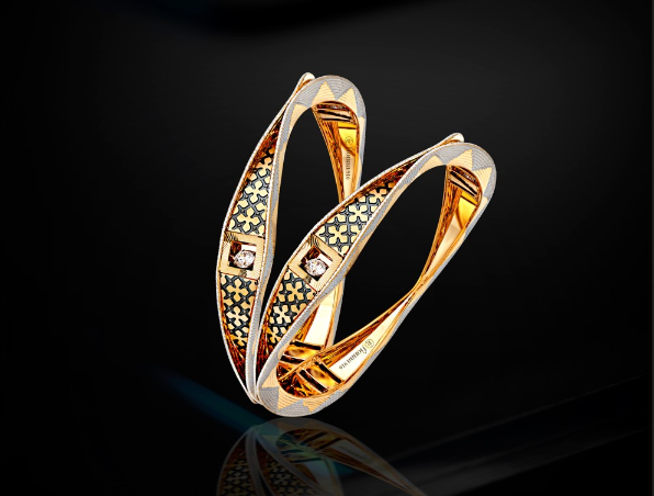 Buy Tri-Diamond Rings, Made with BIS Hallmarked Gold