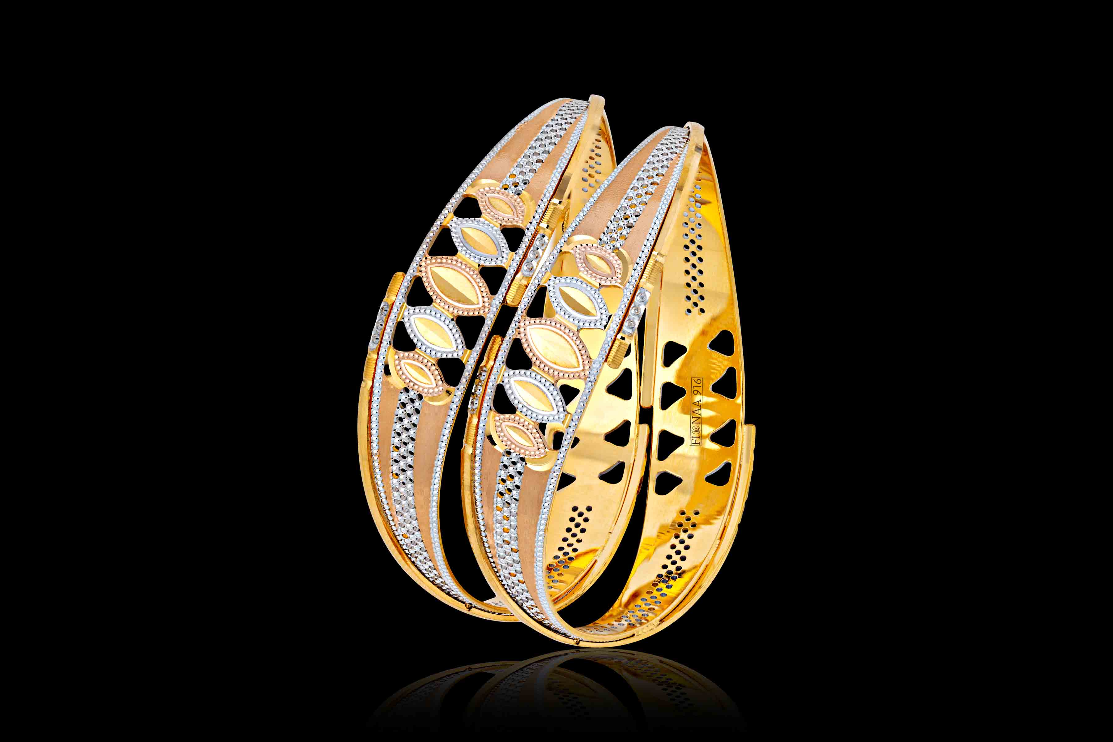 Fionaa Gold Venus Plus Bangle Collection